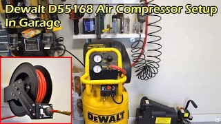 Dewalt 15 Gallon 50 SCFM Air Compressor Garage Setup  Dewalt D55168 [upl. by Clim]