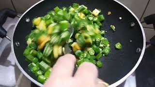 Aloo bhindi ki sabji [upl. by Einimod]