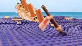 Sinking of the Britannic  Stop Motion Featuring HistoricTravels [upl. by Dnalyr]