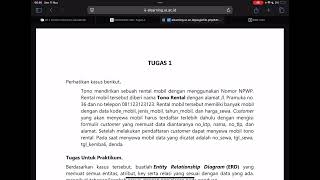 Tugas 1 Basis Data  Membuat ERD [upl. by Yeargain]