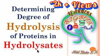 TNBS METHOD of DETERMINING the DEGREE of HYDROLYSIS of PROTEINS in HYDROLYSATES [upl. by Ma]