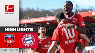 Heidenheim Comeback Stuns Bayern  Heidenheim  FC Bayern München 32  Highlights  MD 28 [upl. by Bayard]