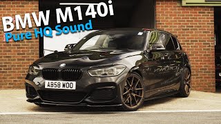 BMW M140i Driven Hard At Snetterton  4K Pure HQ Sound [upl. by Alvy215]