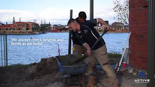 How Active Fencing and Retaining concrete in Good Neighbour Fencing Posts [upl. by Malarkey732]