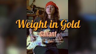 Gallant  Weight In Gold Guitar cover [upl. by Nehpets328]