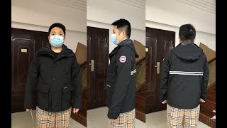 Canada Goose Lockeport Jacket Black Review amp Try On [upl. by Elimay333]