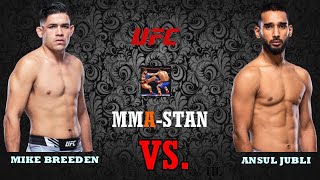 ANSUL JUBLI vs MIKE BREEDEN UFC lowweight fightMMASTAN mmastan mma ufc [upl. by Marcile]