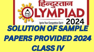 Hindustan Olympiad sample papers class 4by Hindustan Olympiad 2024howto solve samplepapers2024 [upl. by Lyall937]