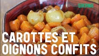 Recette facile  carottes et oignons confits [upl. by Atined]