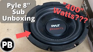 Pyle 8quot quot400quot Watts RMS Sub Unboxing  PLPW8D [upl. by Stilla]