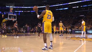 Lakers opened the game doing a 24second clock violation in honor of Kobe Bryant [upl. by Atilrac]