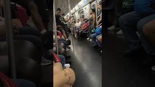 NEW YORK CITY SUBWAY  Funny Show in the Subway Car in NYC  Street Show in NYC United States [upl. by Laroy]