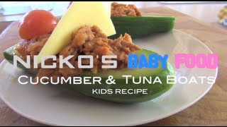 TUNA amp CUCUMBER SAIL BOATS  Kids Recipe [upl. by Colby]