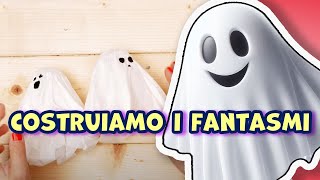 FANTASMI fai da te per BAMBINI 👻 Decorazioni HALLOWEEN DIY 🎃 [upl. by Renferd]