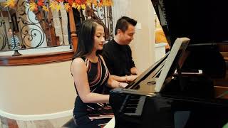 QUOC VO amp THANH NHA  Hoà Tấu Piano [upl. by Kira]