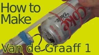 How to MakeBuild a Van de Graaff Generator Part 1 HomemadeDIY [upl. by Maxma]