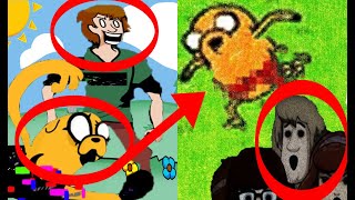 References in NoHero  Corrupted Shaggy and Jake Pibby x FNF Part 2  Come and Learn with Pibby [upl. by Yennaiv]