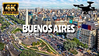 Buenos Aires Argentina In 4K By Drone  Amazing View Of Buenos Aires Argentina [upl. by Pope]