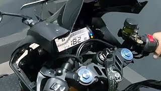 R15 V3 182 Kmph top speed and PowerTRONIC Quickshifter dyno test result RickyGaragedynotuning [upl. by Dahraf]