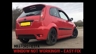 mk6 Ford Fiesta window not working  easy fix [upl. by Lat]