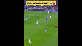 Deadly duo Bale amp Ronaldo 😈 bale ronaldo cristianoronaldo cr7 deadly shortvideo viralvideo [upl. by Adhamh]