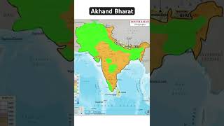 Akhand Bharat history israel map geography india pakistan shorts [upl. by Nois]