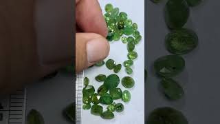 Demantoid Garnet Parcel 145 carats in total Available at 1100  Message Georgiostones to buy [upl. by Nagirrek]