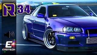 Nissan Skyline GTR34 VIRTUAL TUNING Photoshop RenderEvo5 quotPurple STANCEquot RV [upl. by Hultgren]