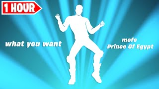 Fortnite What You Want Emote 1 Hour  Prince of Egypt Dance [upl. by Eenot]