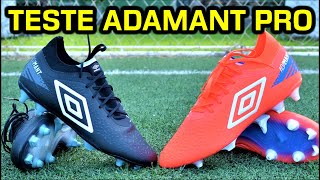 Chuteira PROFISSIONAL com melhor CUSTOBENEFÍCIO 🤔  Testei a chuteira campo Umbro Adamant Pro FG [upl. by Ennaitak]