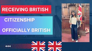 Officially Receiving British Citizenship British Citizenship Ceremony 2023 [upl. by Atilol]