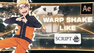 Advanced Warp  Position Shake Like ScriptAmv  After Effects AMV Tutorial [upl. by Kellina]