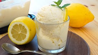 Il gelato al Limone fatto in casa con solo 4 ingredienti e senza gelatiera [upl. by Montagu]