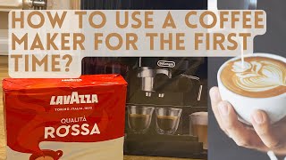 How To Make Your First Cappuccino  DeLonghi EC230  RIunboxing [upl. by Airegin]