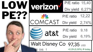 SampP 500 Cheap Stocks Comcast CMCSA Verizon VZ Disney DIS ATampT T [upl. by Karry]