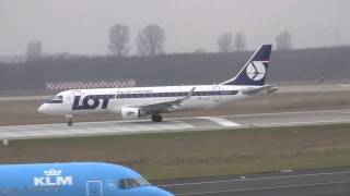 LOT Embraer ERJ175 SPLIG am Flughafen Düsseldorf [upl. by Iver182]