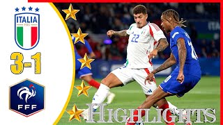 Italy Vs France  Football Match 2024 [upl. by Nonnelg]