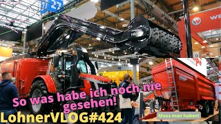 LohnerVLOG424 EuroTier MF Selbstlader mit Peecon Mischwagen I Krampe elektronische Zwangslenkung [upl. by Norga]