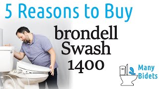 Brondell Swash 1400 bidet seat  5 Reasons TO BUY [upl. by Okorih817]