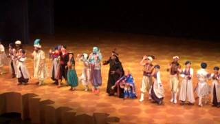 Disneys Aladdin  A Musical Spectacular Cast Exit [upl. by Ayotak264]