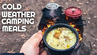 Cold Weather Camping Meals  Camping Meals for Family  Campfire Cooking [upl. by Ainer]