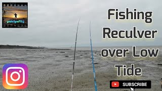 Sea Fishing UK  Reculver Kent  Fishing Over Low Tide [upl. by Bocoj192]