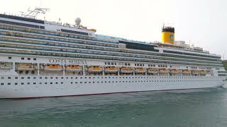 Costa Serena Finally Moving Far Enough to Show Her Whole Length 2nd April 2024 [upl. by Nevada]