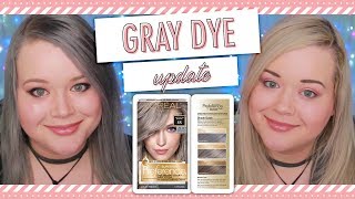 🖤 UPDATE LOreal Soft Silver Blonde 8S 2019 Hair Dye Fading Process 🖤 [upl. by Craggie]