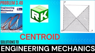 Engineering Mechanics Problem 349 Timoshenko Centroid rectangle triangle center of gravity CG [upl. by Fulcher]