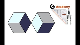 Learn how to draw a cube with compass  draw Cube from hexagon [upl. by Alwitt]