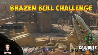 How to complete the 9 kill Brazen Bull Challenge in Call of Duty Black Ops 4 Zombies PS4 Pro [upl. by Menedez565]