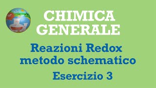 Bilanciamento reazione RedoxMetodo schematico Esercizio 3 [upl. by Areta836]