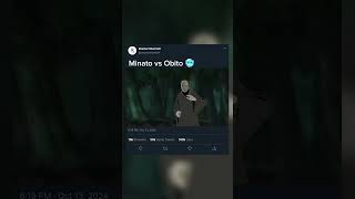 Minato vs Obito 🥶likesharecommentsubscribeanimeeditnarutoshippuden [upl. by Anhpad]