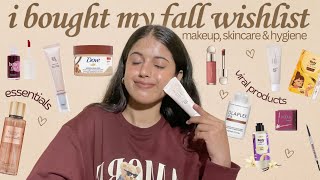 SELFCARE HAUL🍂hyped bodycare skincare fragrances makeup amp haircare⭐️ BOUGHT MY FALL WISHLIST🧣🤎 [upl. by Wendell]